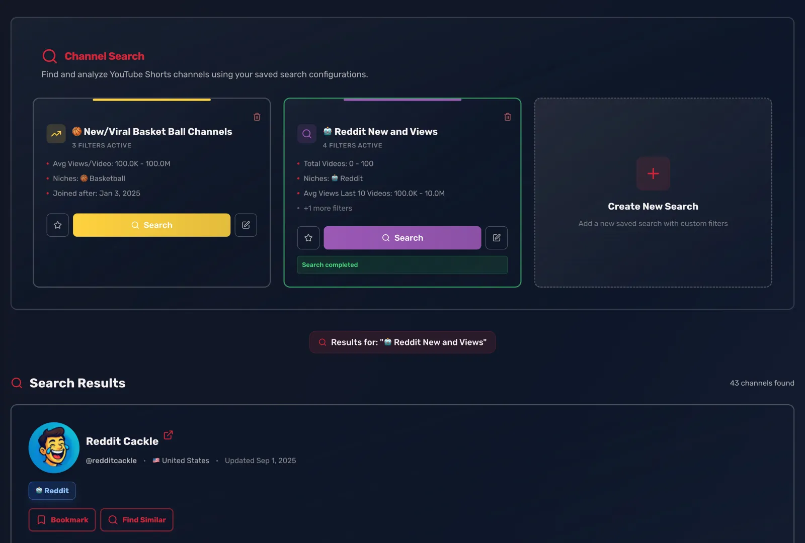 AI-Powered Channel Discovery interface preview